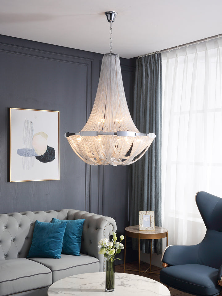 Tassel Aluminum Chain Chandelier - Vakkerlight