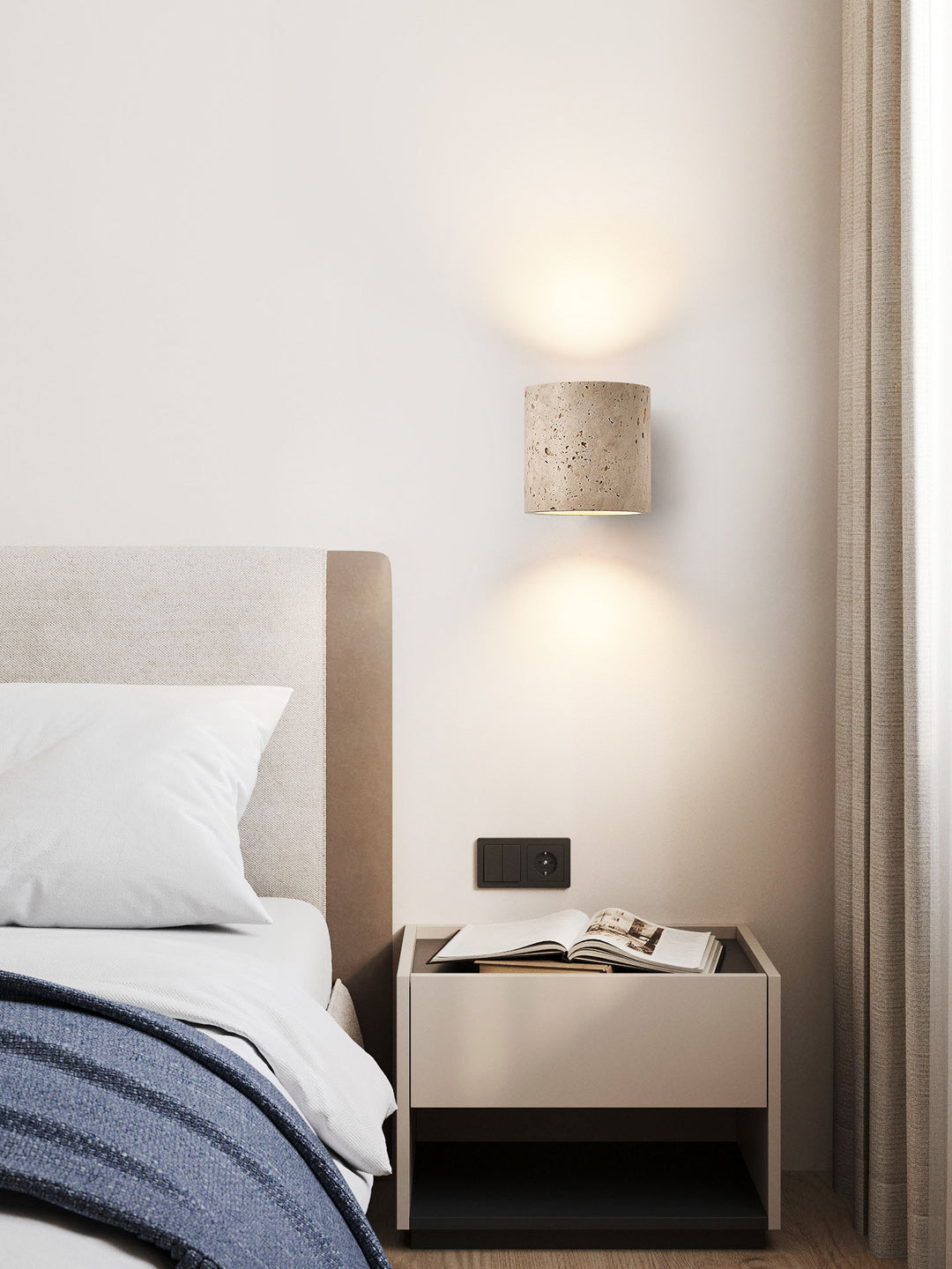 Tavian Travertine Wall Lamp - Vakkerlight