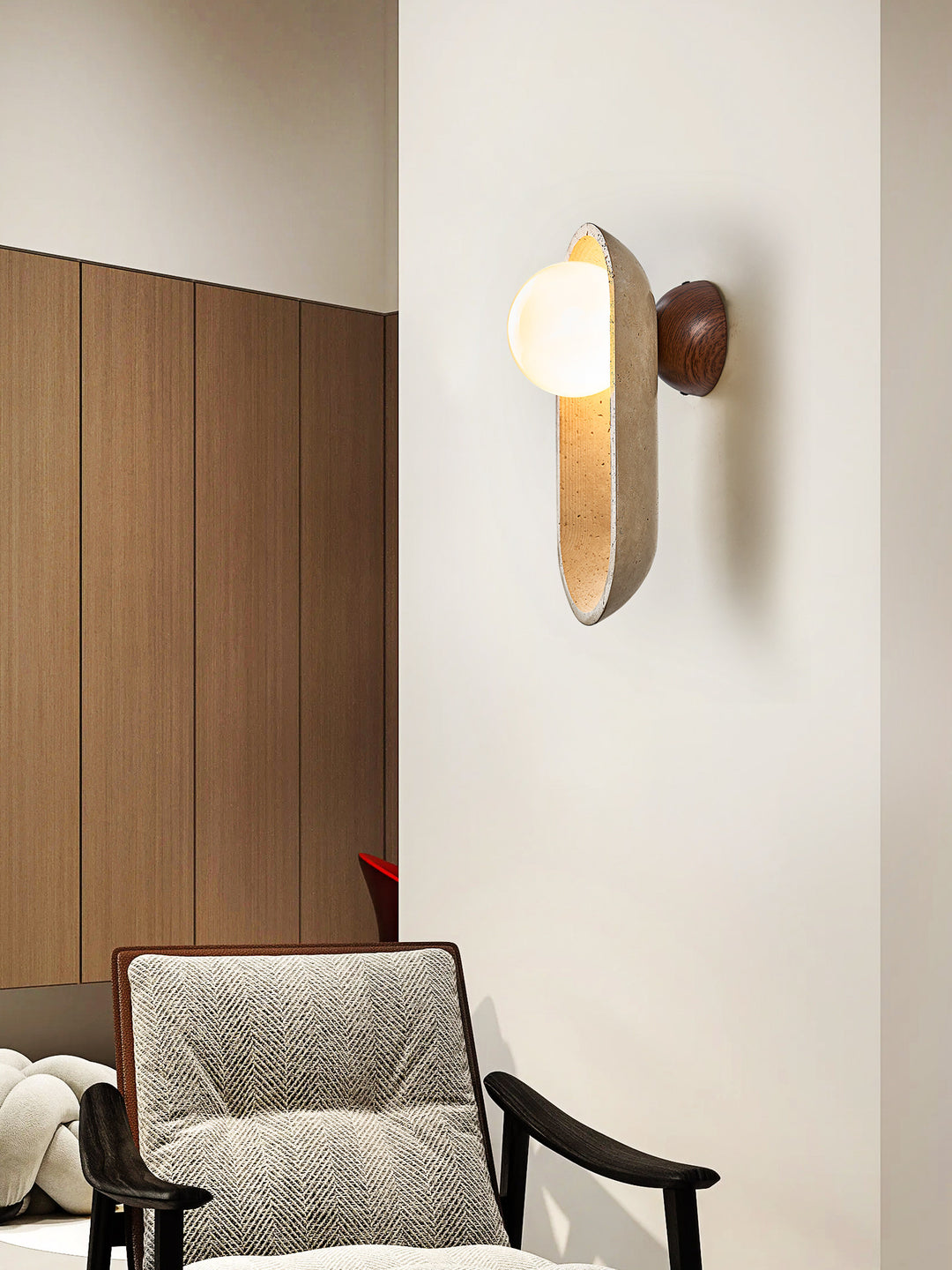 Tavian Arch Travertine Wall Lamp - Vakkerlight