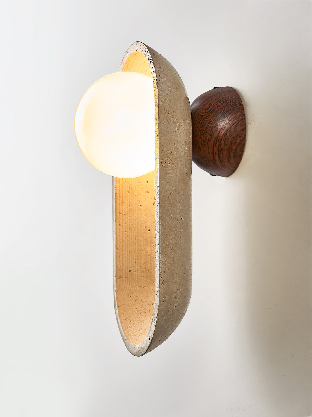 Tavian Arch Travertine Wall Lamp - Vakkerlight