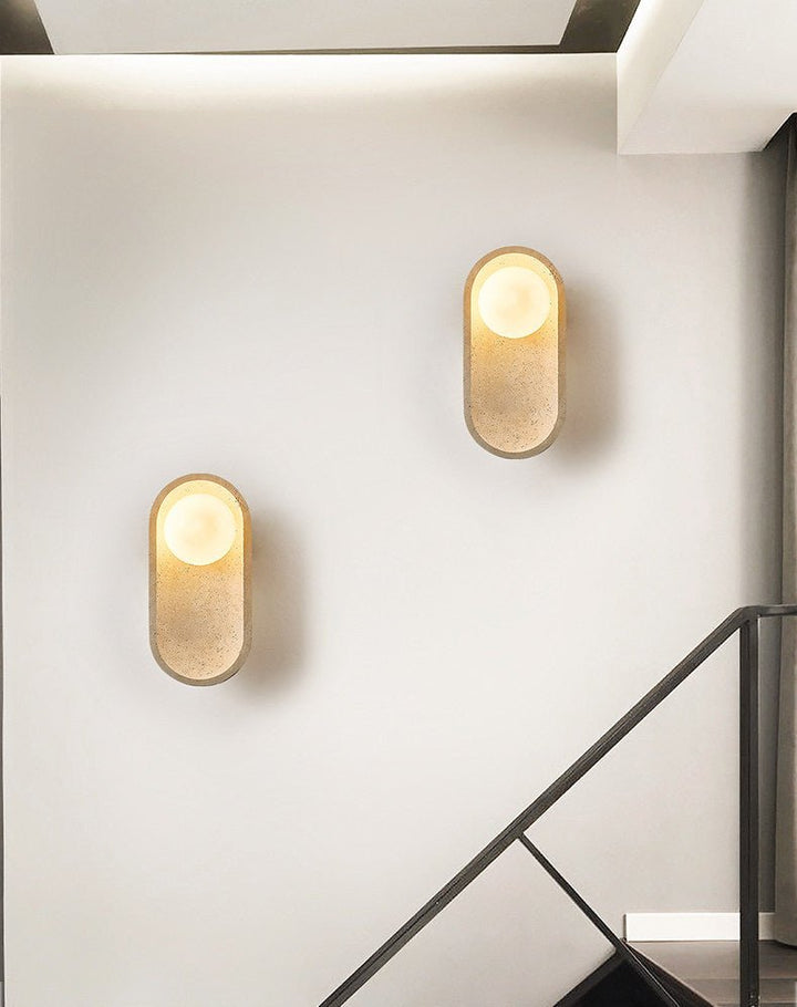 Tavian Arch Travertine Wall Lamp - Vakkerlight