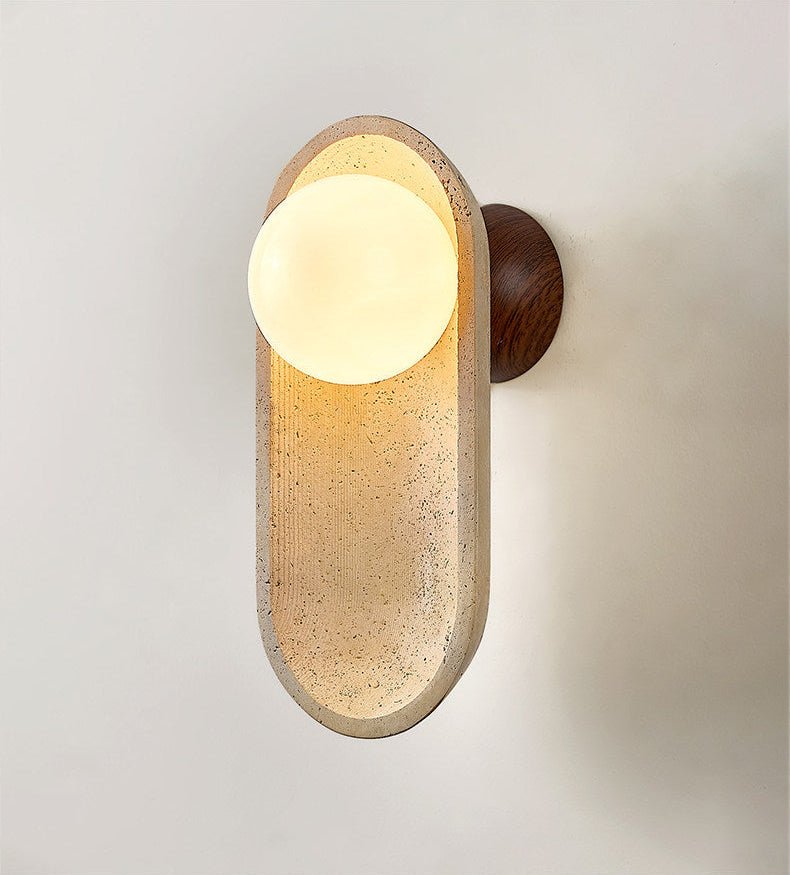Tavian Arch Travertine Wall Lamp - Vakkerlight