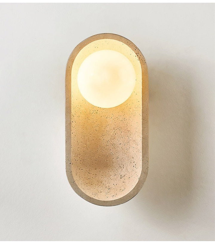 Tavian Arch Travertine Wall Lamp - Vakkerlight