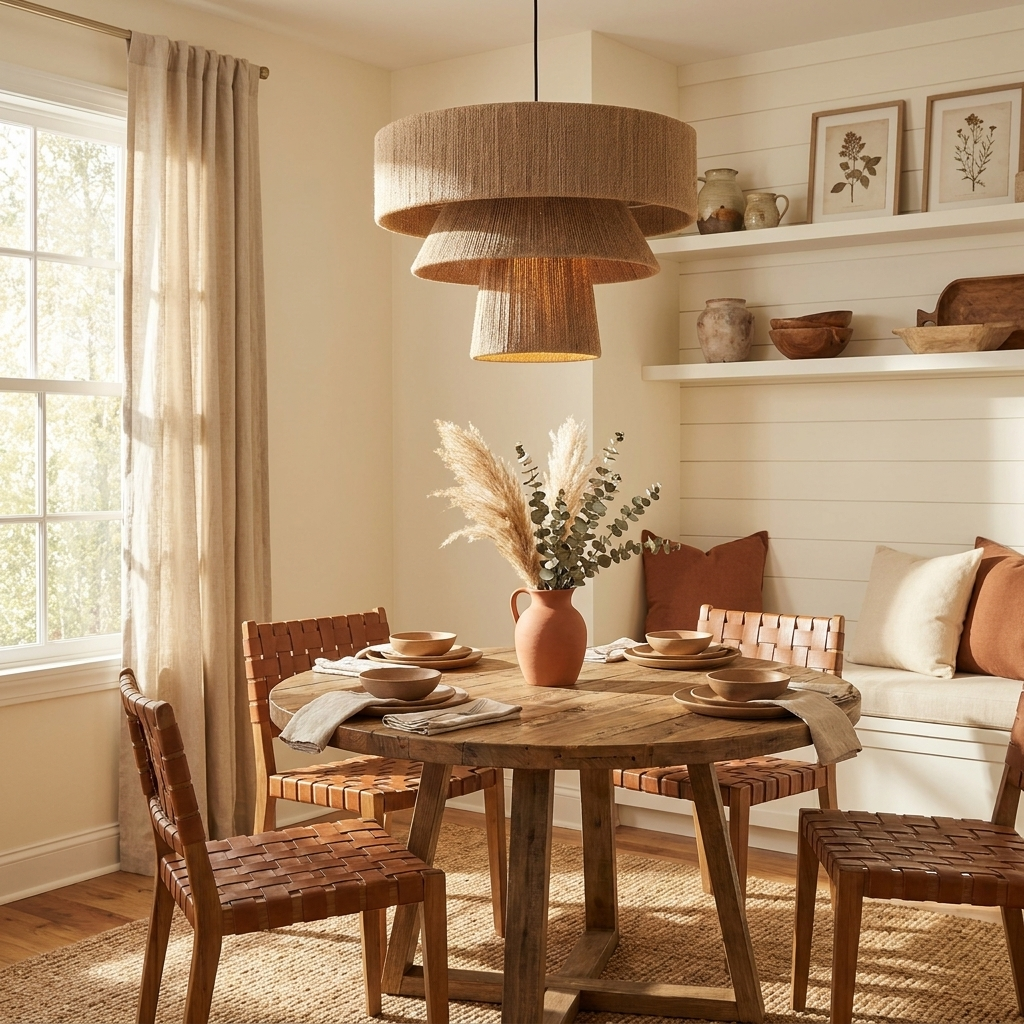 Tavira Tiered Hemp Rope Pendant Light