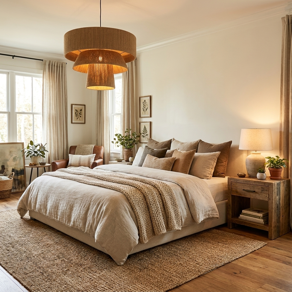 Tavira Tiered Hemp Rope Pendant Light