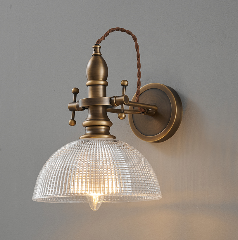 Tavira Vintage Glass Wall Sconce