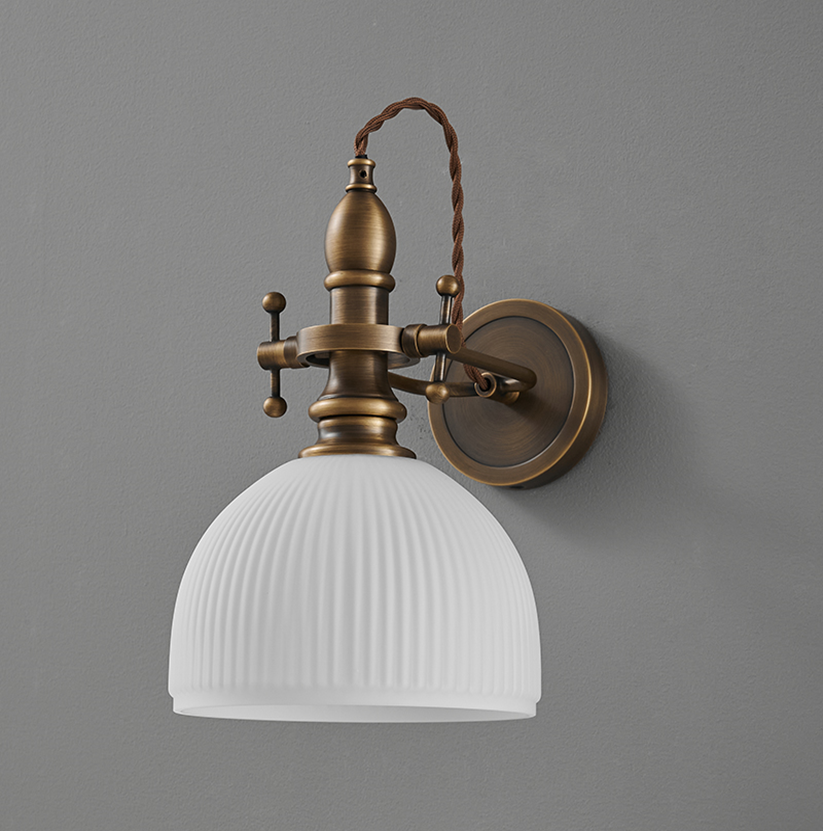 Tavira Vintage Glass Wall Sconce