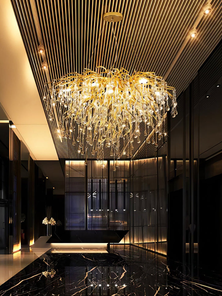 Teardrop Crystal Chandelier - Vakkerlight