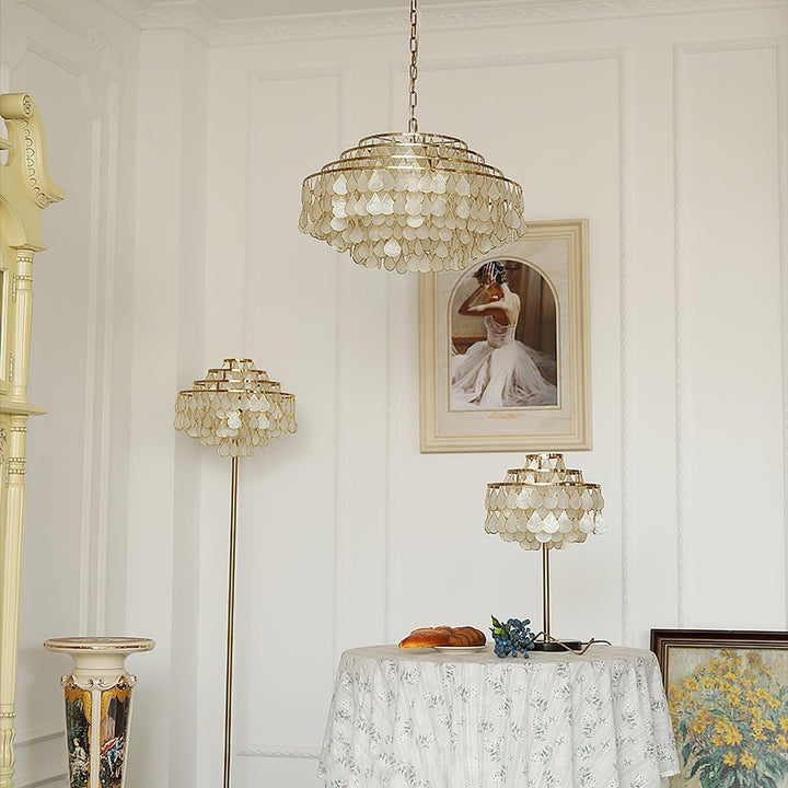 Teardrops Shell Chandelier - Vakkerlight