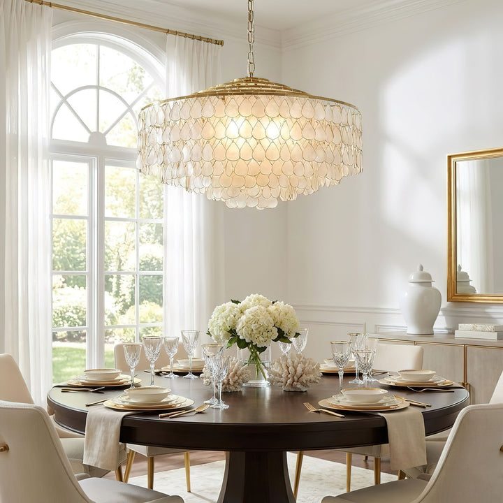 Teardrops Shell Chandelier - Vakkerlight