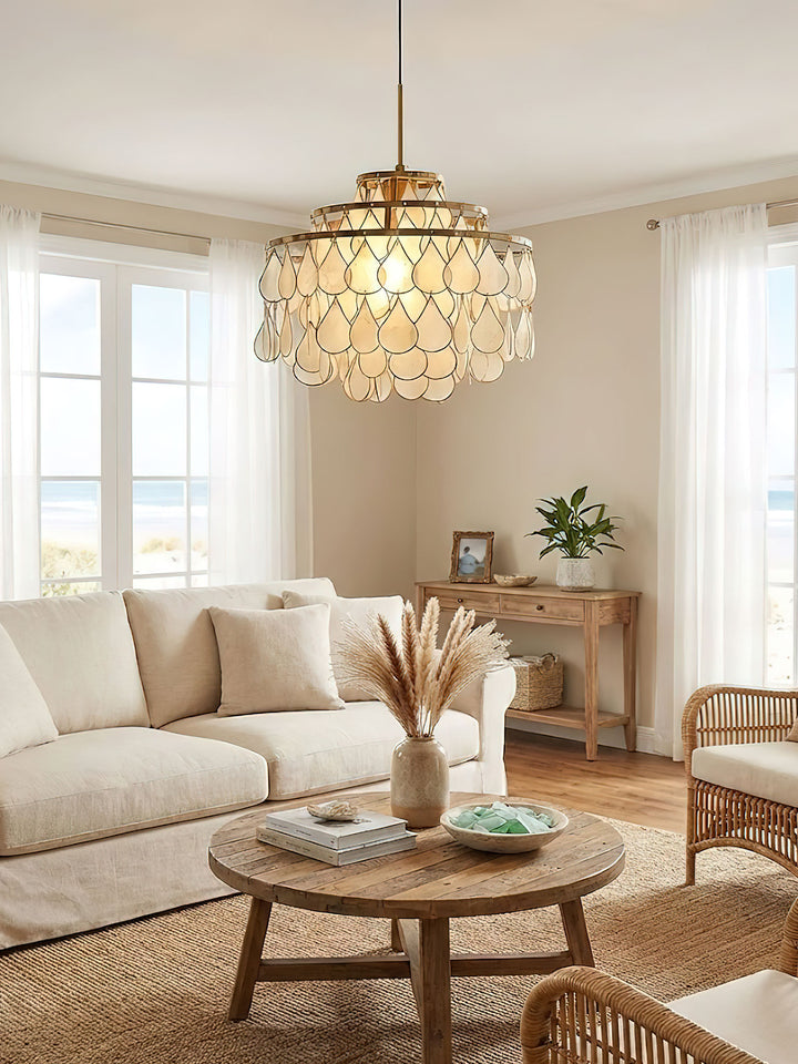Teardrops Shell Chandelier - Vakkerlight