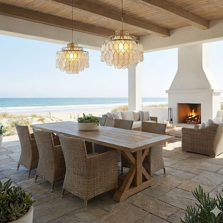 Teardrops Shell Chandelier - Vakkerlight