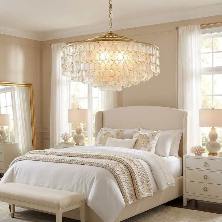 Teardrops Shell Chandelier - Vakkerlight