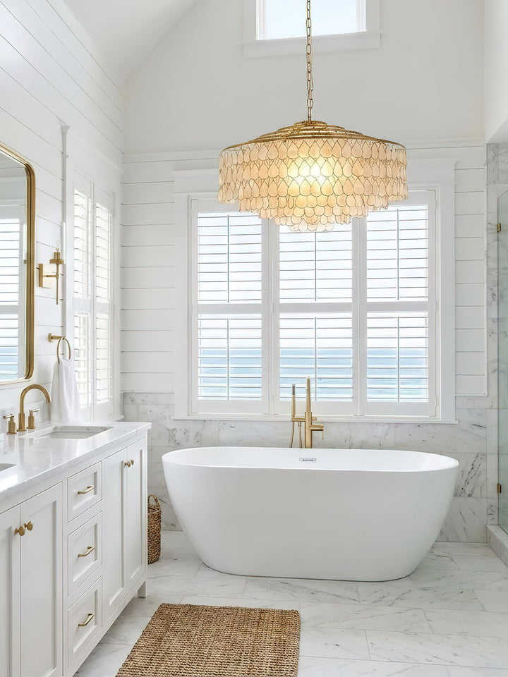 Teardrops Shell Chandelier - Vakkerlight