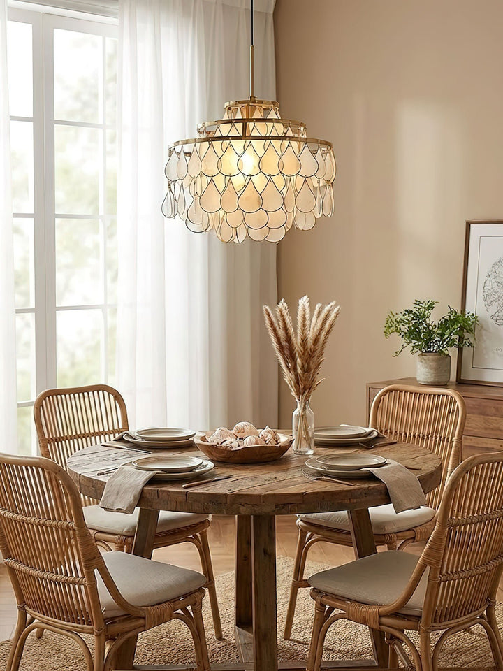 Teardrops Shell Chandelier - Vakkerlight