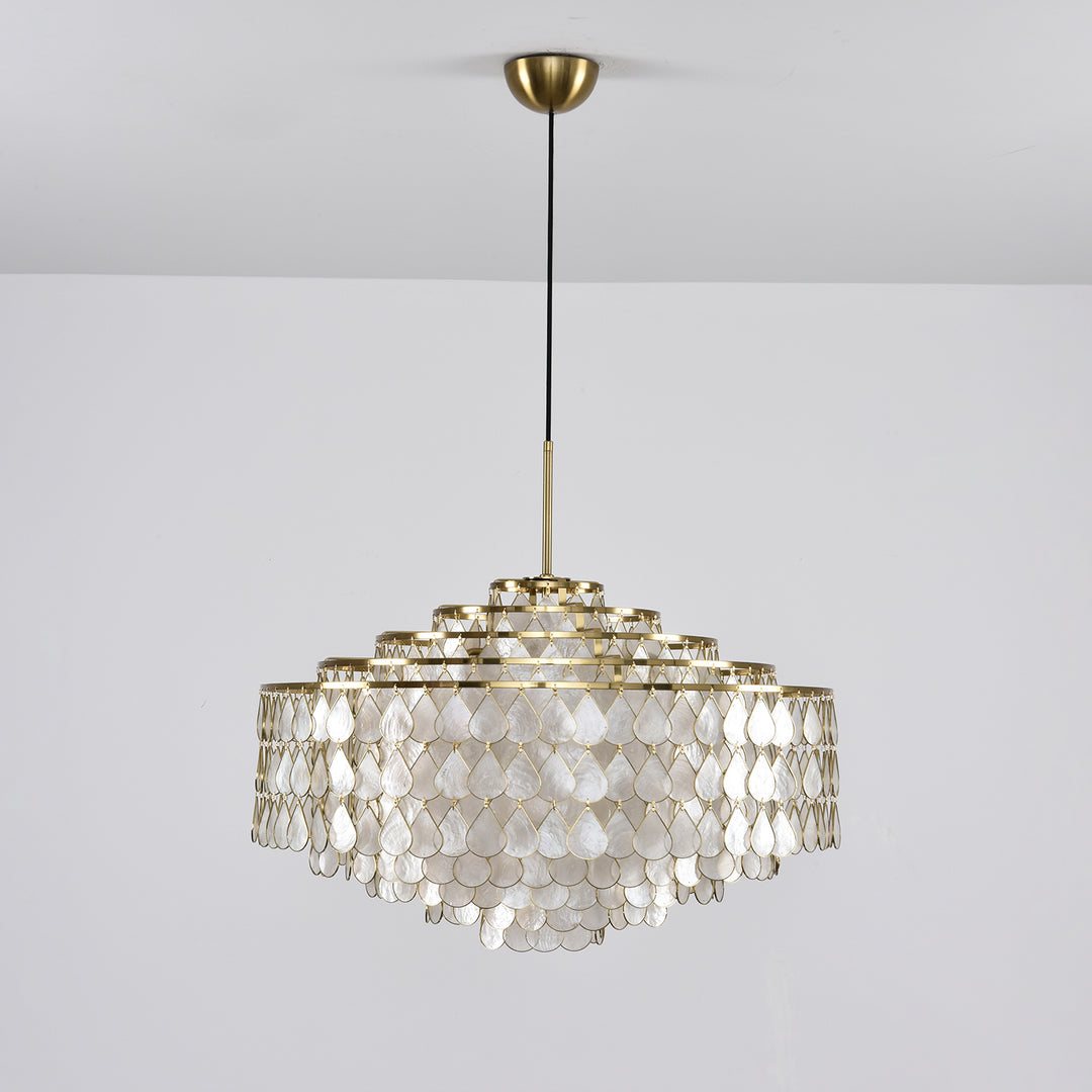 Teardrops Shell Chandelier - Vakkerlight