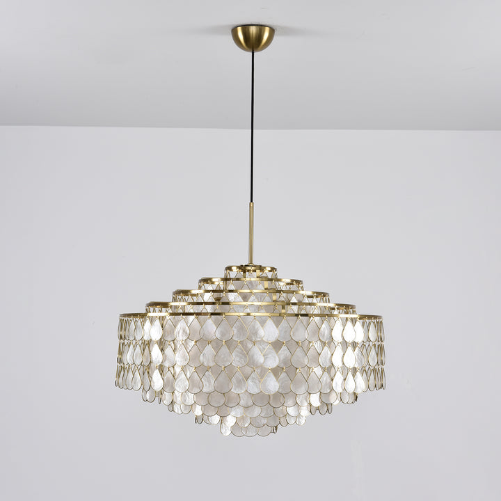 Teardrops Shell Chandelier - Vakkerlight