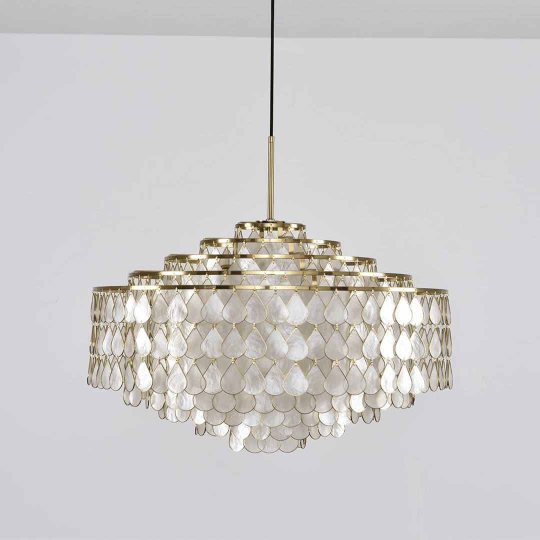 Teardrops Shell Chandelier - Vakkerlight