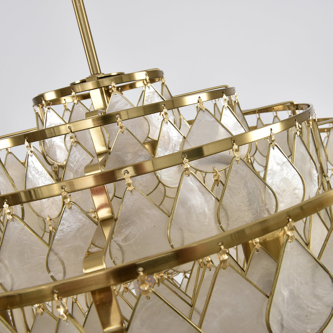 Teardrops Shell Chandelier - Vakkerlight