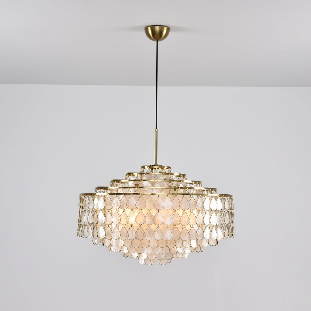Teardrops Shell Chandelier - Vakkerlight