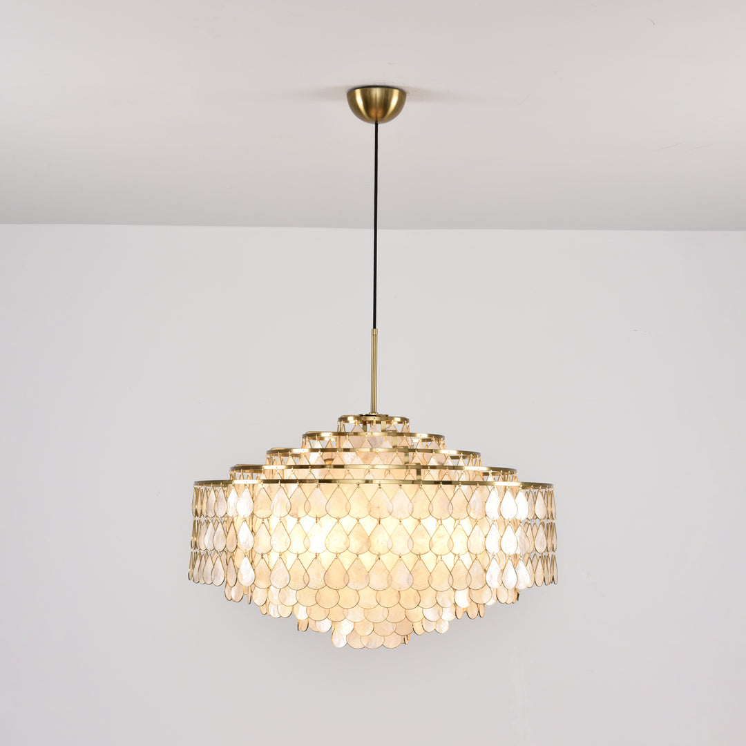 Teardrops Shell Chandelier - Vakkerlight