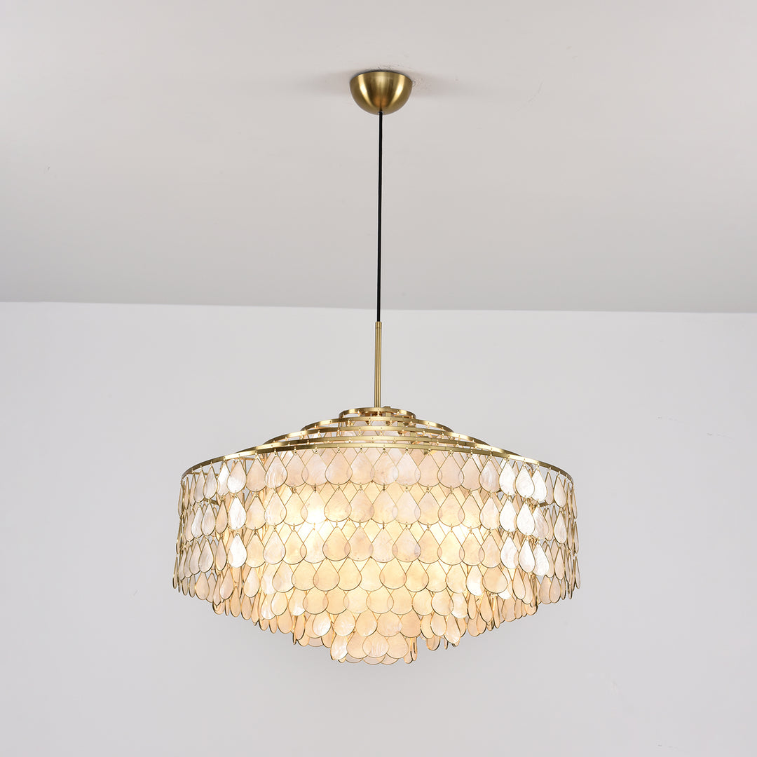 Teardrops Shell Chandelier - Vakkerlight
