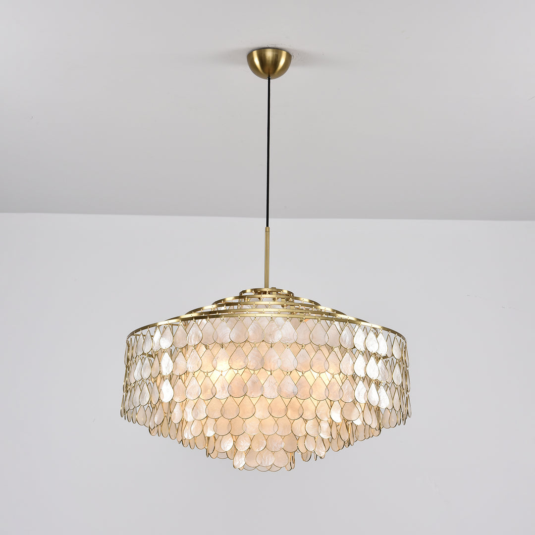 Teardrops Shell Chandelier - Vakkerlight