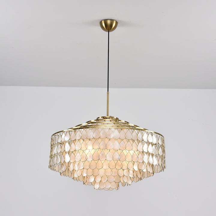 Teardrops Shell Chandelier - Vakkerlight