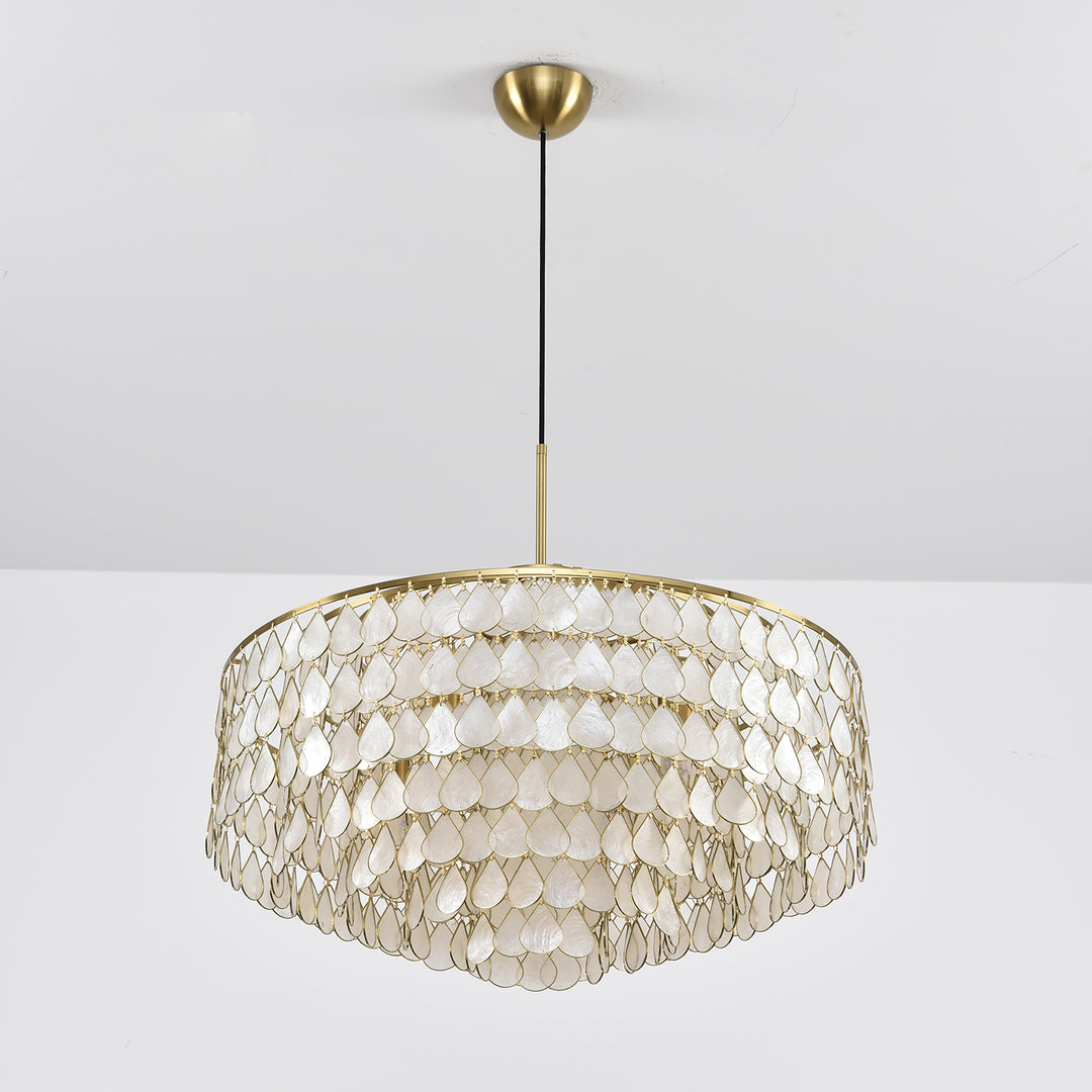 Teardrops Shell Chandelier - Vakkerlight