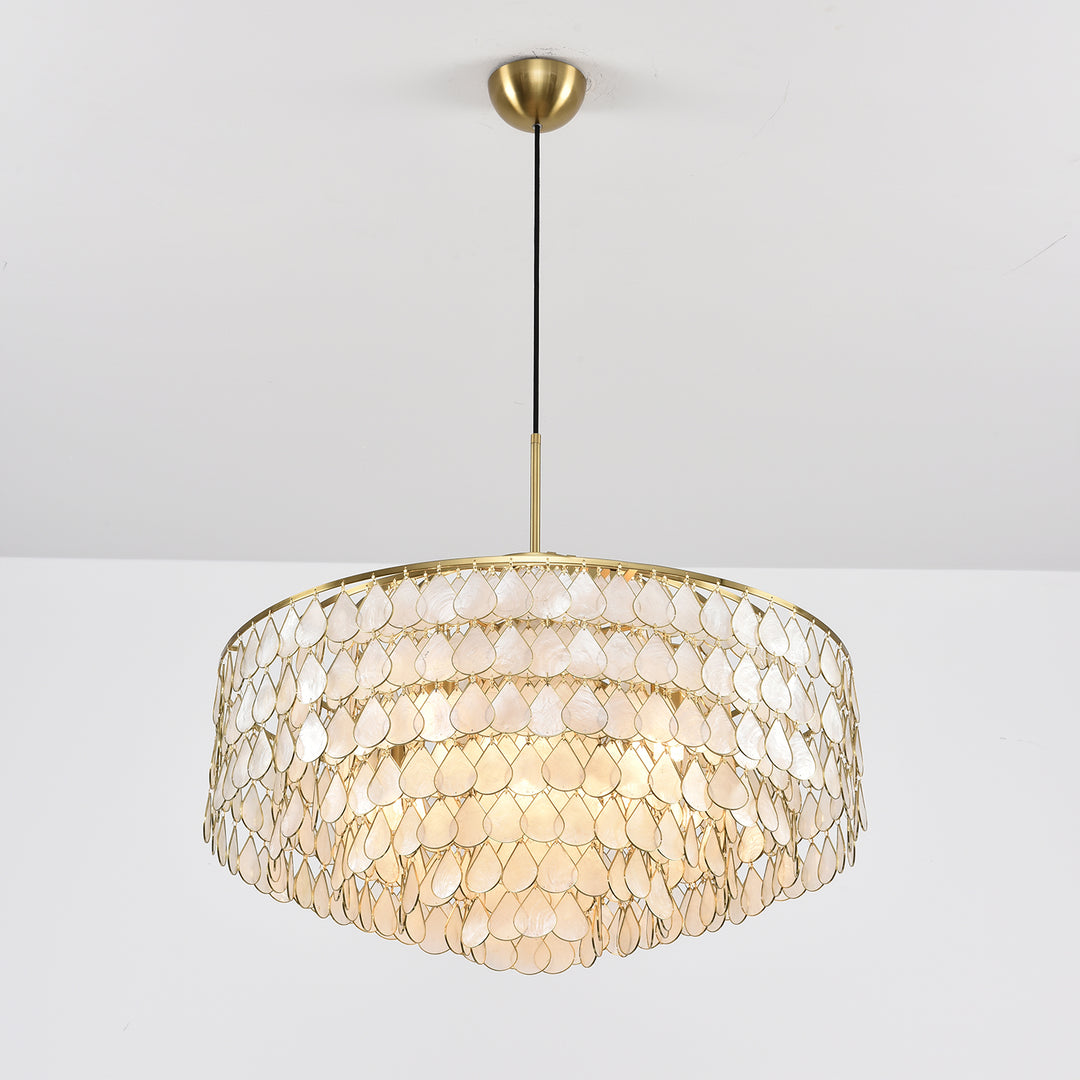 Teardrops Shell Chandelier - Vakkerlight