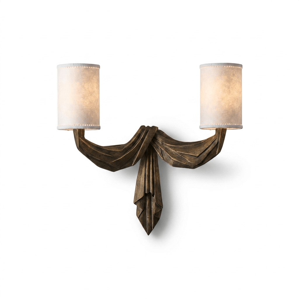 Teatro Draped Double Wall Sconce - Vakkerlight