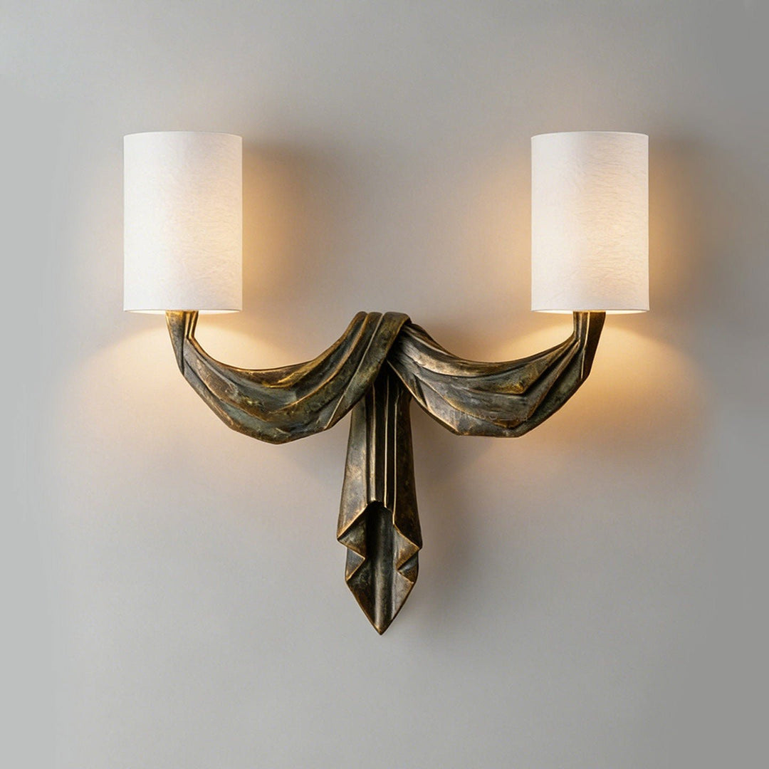 Teatro Draped Double Wall Sconce - Vakkerlight