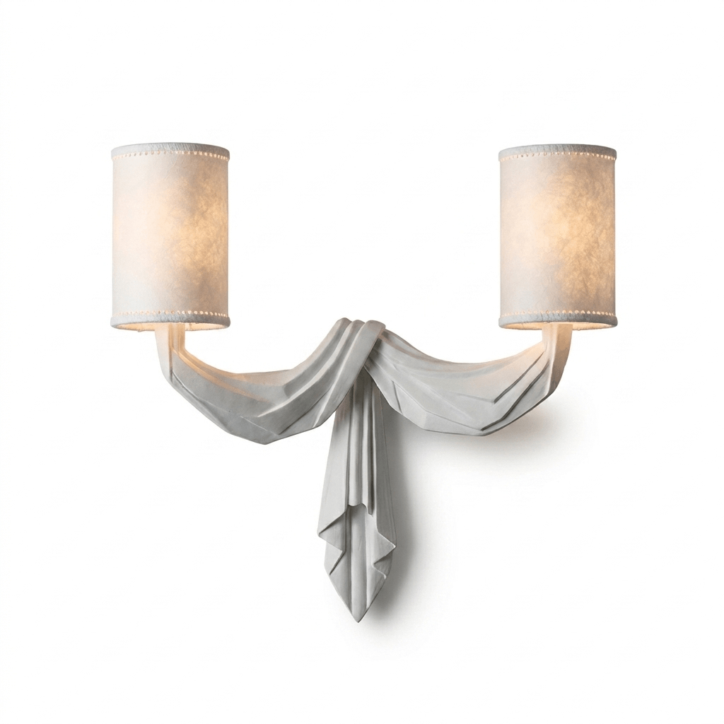 Teatro Draped Double Wall Sconce - Vakkerlight