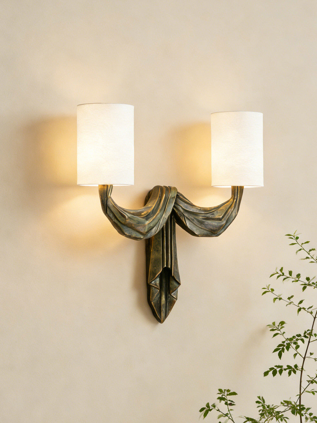 Teatro Draped Double Wall Sconce - Vakkerlight