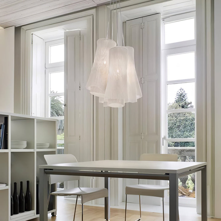 Stainless Steel Pleated Pendant Lamp - Vakkerlight