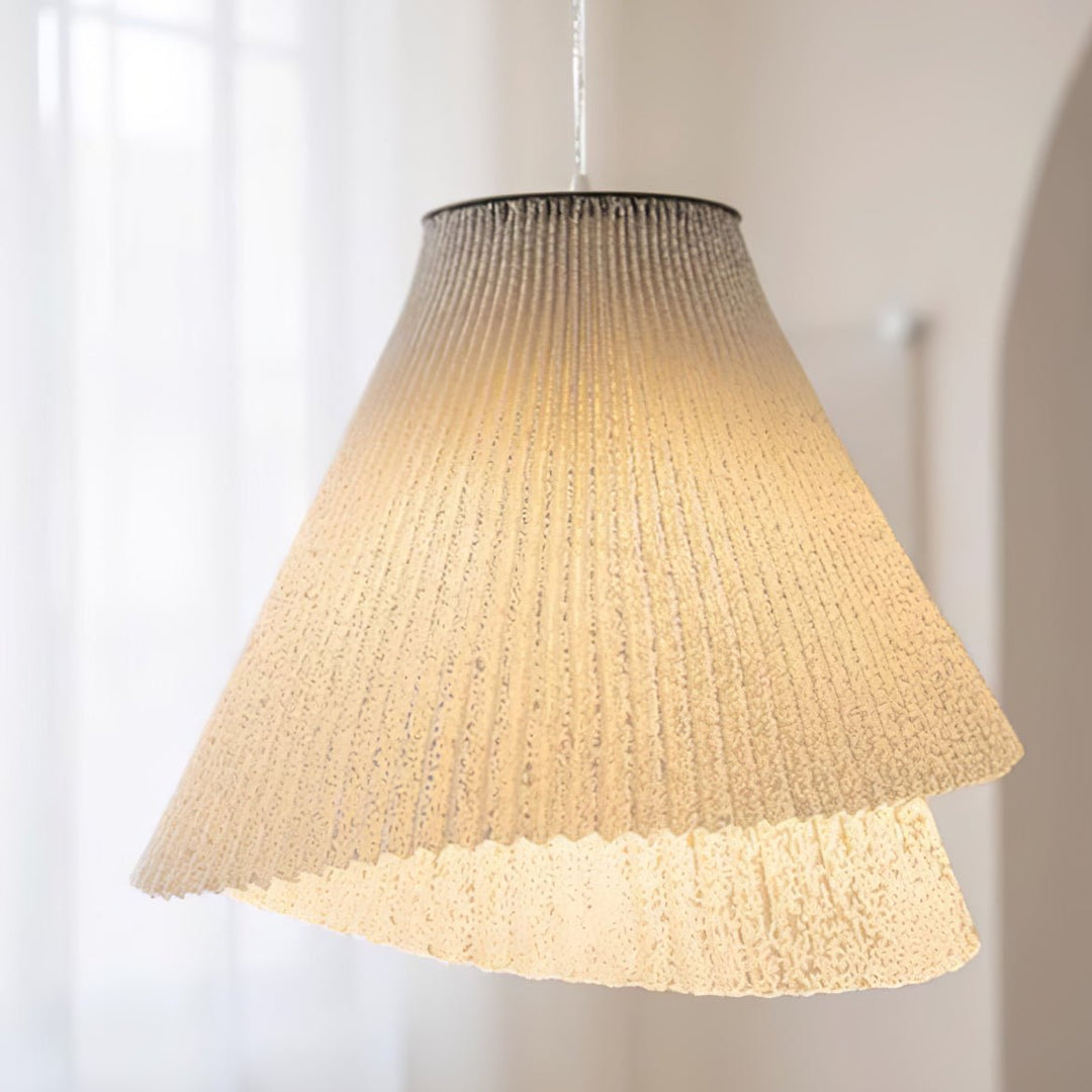 Stainless Steel Pleated Pendant Lamp - Vakkerlight