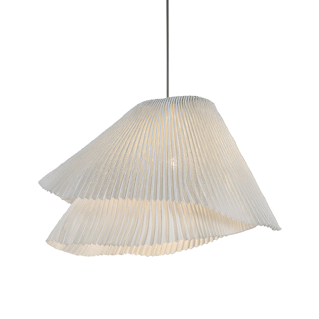 Stainless Steel Pleated Pendant Lamp - Vakkerlight