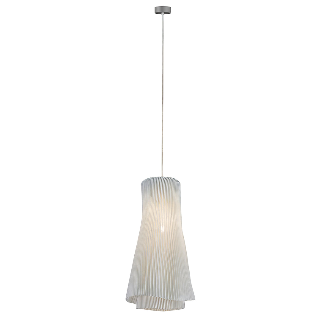 Stainless Steel Pleated Pendant Lamp - Vakkerlight