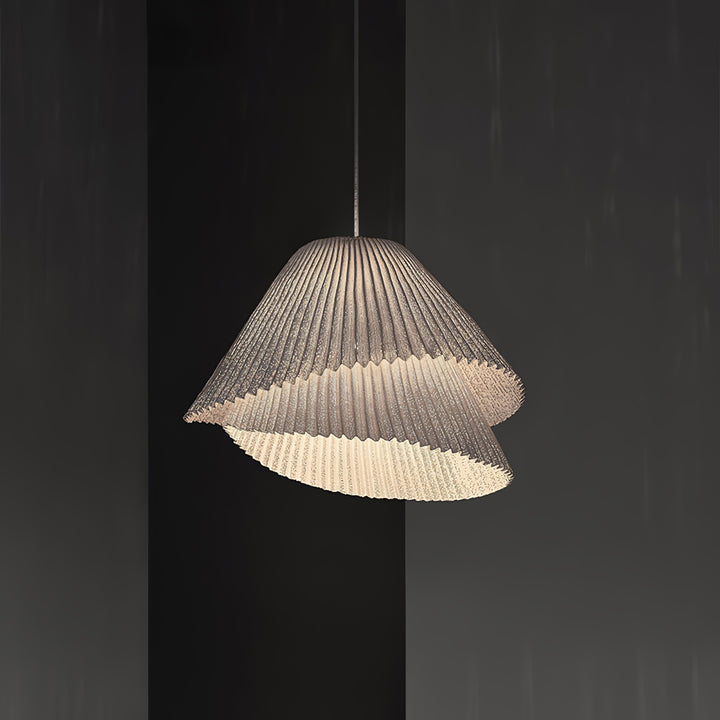 Stainless Steel Pleated Pendant Lamp - Vakkerlight