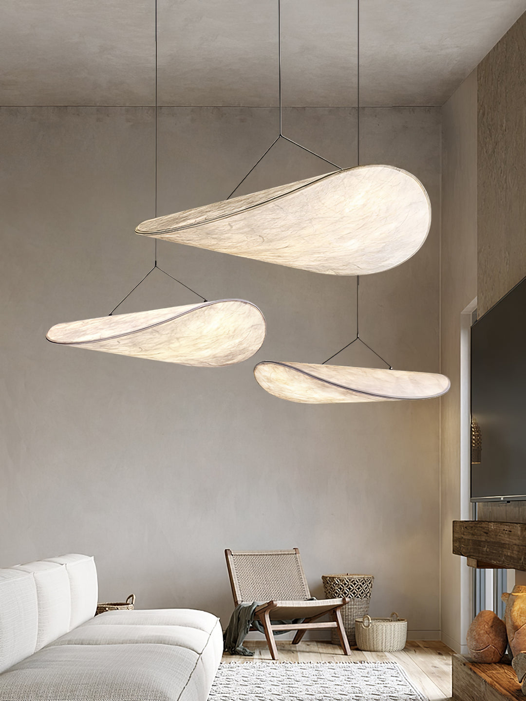 Tense Tyvek Pendant Lamp