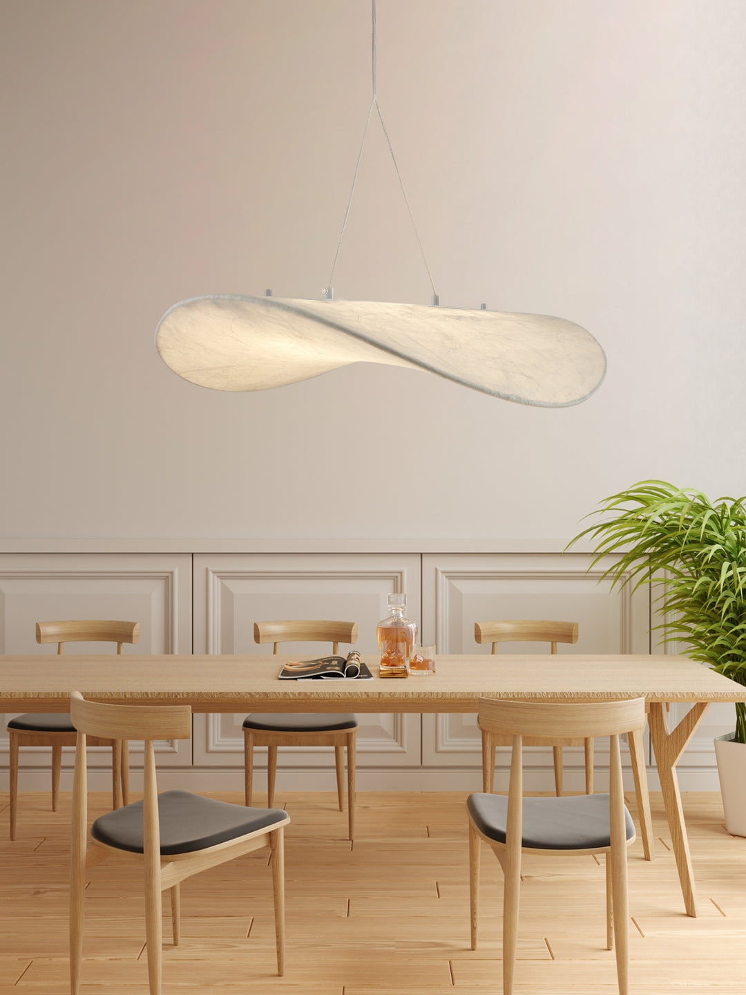 Tense Silk Pendant Light - Vakkerlight