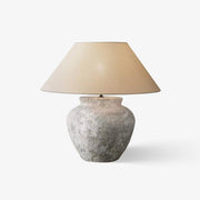Lampe de table urne étrusque en terre cuite