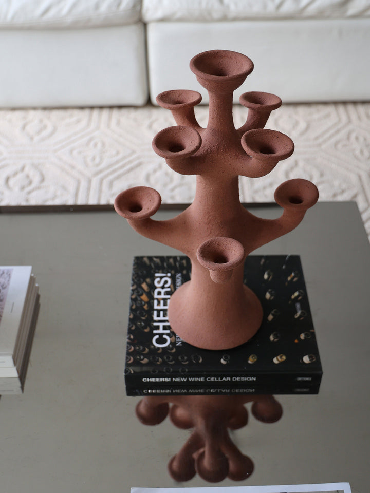 Terracotta Tree Candelabra - Vakkerlight