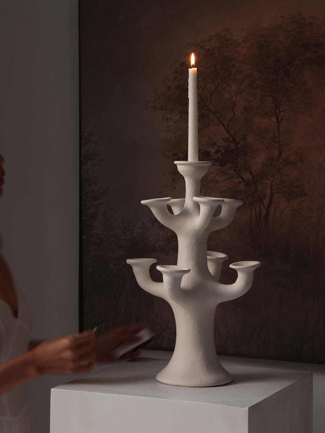 Terracotta Tree Candelabra - Vakkerlight