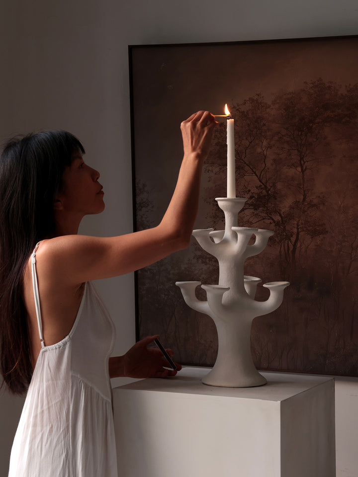 Terracotta Tree Candelabra - Vakkerlight