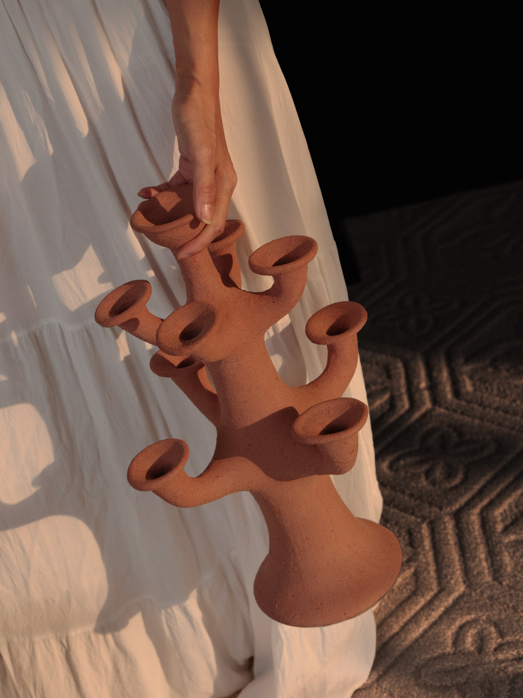 Terracotta Tree Candelabra - Vakkerlight