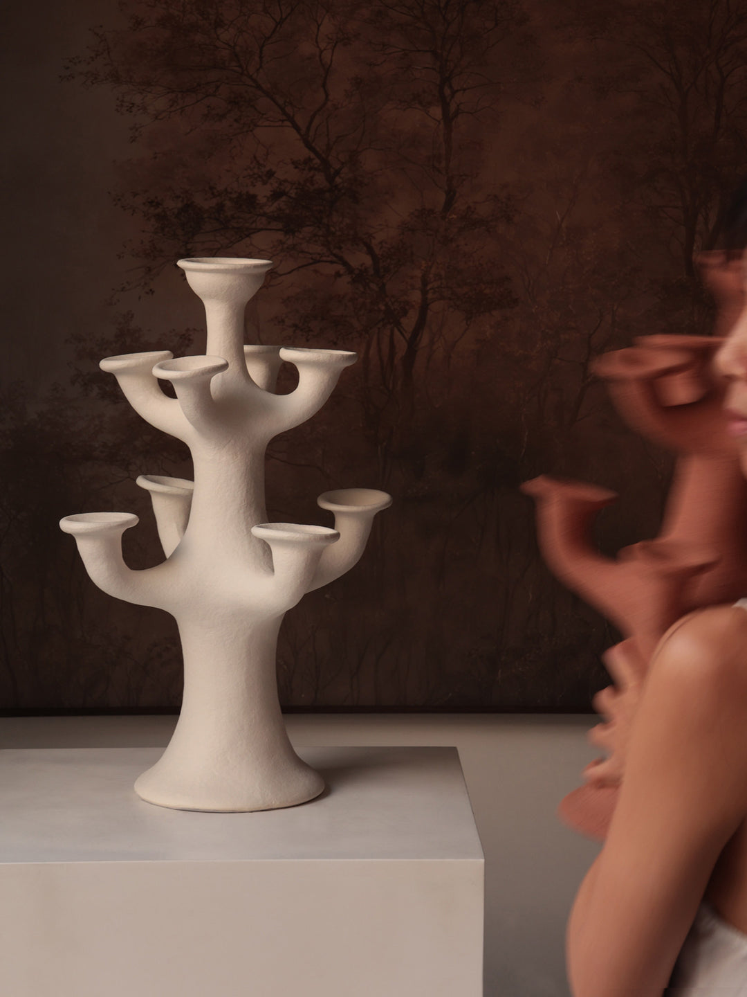 Terracotta Tree Candelabra - Vakkerlight