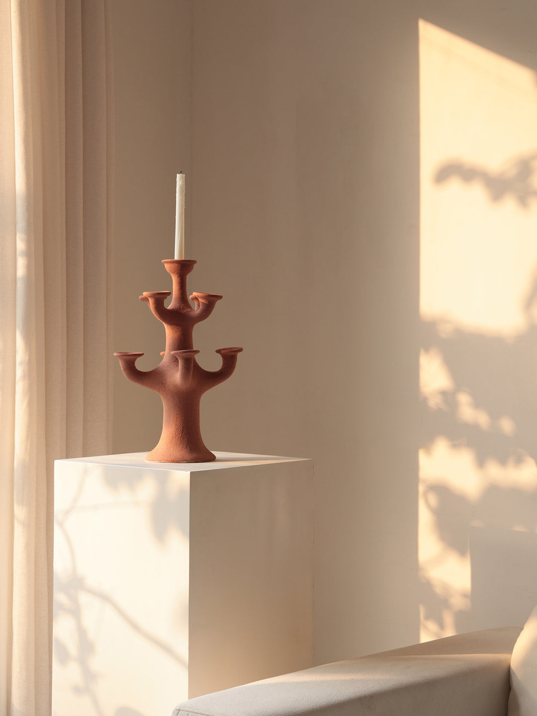 Terracotta Tree Candelabra - Vakkerlight