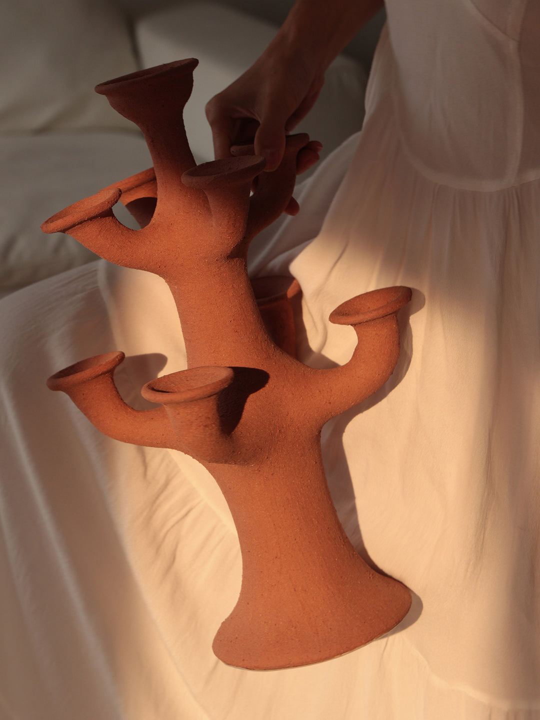 Terracotta Tree Candelabra - Vakkerlight