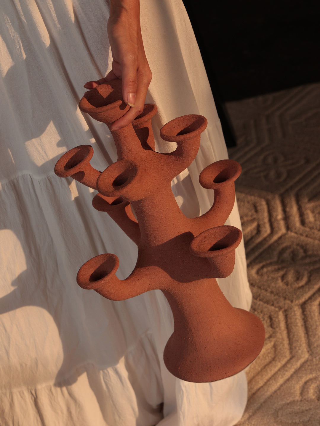 Terracotta Tree Candelabra - Vakkerlight